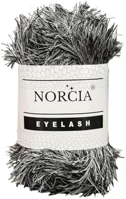 Eyelash Yarn Fun Fur Yarn(100g-3.5oz) (153yds-140mt) Fuzzy Premium Soft Crochet DIY Hand Knitting 100% Polyester