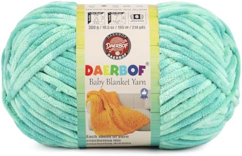 6 Super Bulky Blanket Yarn for Crocheting - Chunky Chenille Variegated Yarn