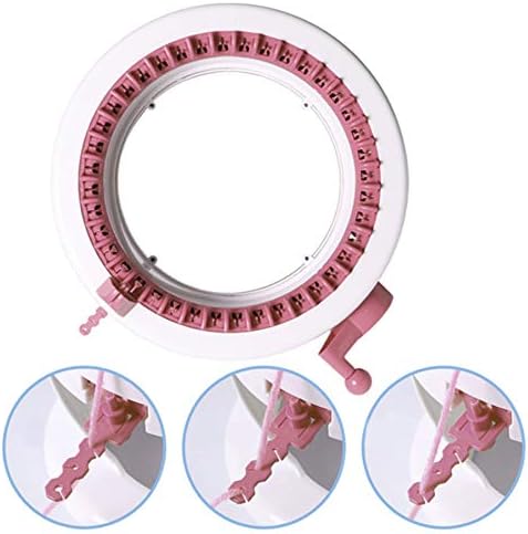 Umootek SENTRO 40 Needles Knitting Machine with Electric Adapter, Knitting Board Rotating Double Loom,Smart Weaving Loom Round Knitting Machines, Weaving Loom Machine Kit for Automatic Knit