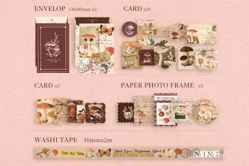 Scrapbook Kit, 350+ PCS Scrapbooking Supplies Set with Vintage Scrapbook Paper, Scrapbook Stickers, Ephemera, Vintage Decorations, Complete Junk Journal and DIY Memory Book Kit