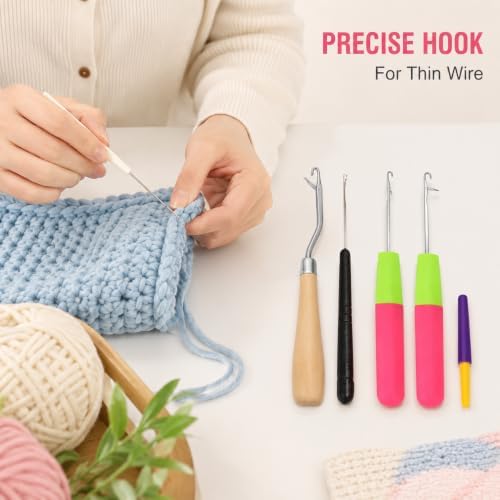 Crochet Hooks Set of 6, Multiple Hook Styles