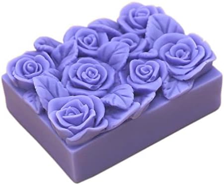 Silicone Soap Molds Kit l Soap Making Supplies l Moldes de Silicona para Resina l Candle Making Silicone Molds (Rose Flower 14204)