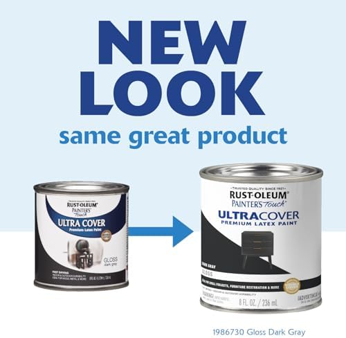 Rust-Oleum Painter's Touch Latex Brush On Paint, Gloss Dark Gray