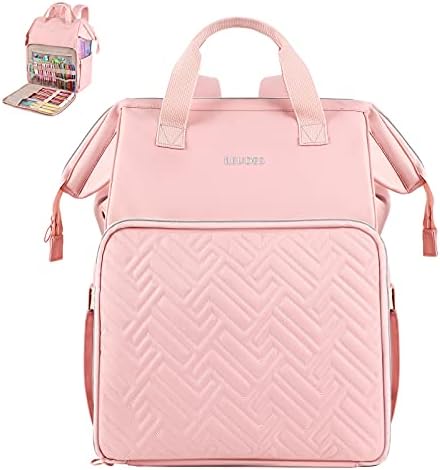 Leudes Crochet Bag Backpack for Yarn Storage Tote Travel Large Knitting Bag