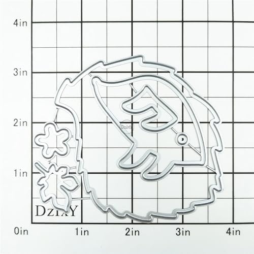 Patchwork Animal Hedgehog Metal Cutting Dies for Card Making