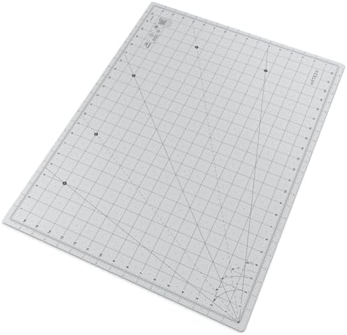 ARTEZA Self Healing Cutting Mat, 18 x 24 Inch Rotary Cutting Mat, Double-Sided 3 mm PVC-Free Craft Mat with Grid Lines and Angle Guides for Sewing, Quilting, Fabric, Paper, Vinyl, and Crafts