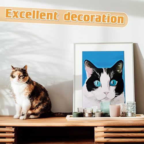 Tinlade 12 Pcs Pre Drawn Canvas for Painting Stretched,Cats and Dogs