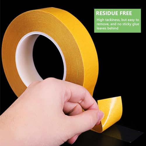 Ultra-Thin Clear Double Sided Tape Heavy Duty 2 Inch x 82 Feet Strong Clear Two Sided Mounting Tape for LCD Screen Repair, LED, Crafts, Posters, Scrapbook, Woodworking, Carpet, Clothes, Residue Free