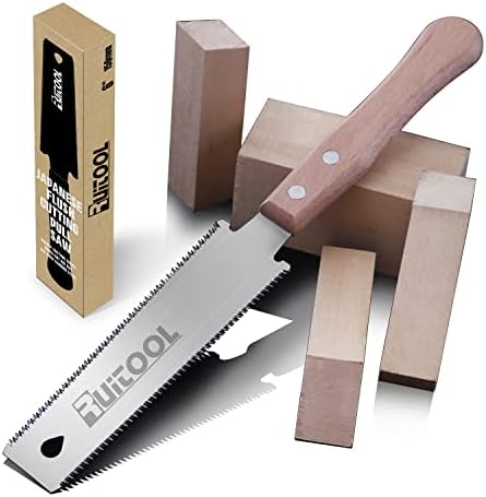 RUITOOL Japanese Hand Saw 6 Inch Double Edge Ryoba Pull Saw for Flush Cuts