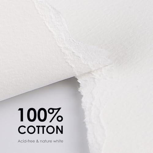 Fingraspuro 9x12 Watercolor Pad, 100% Cotton, Cold Press, 30 Sheets