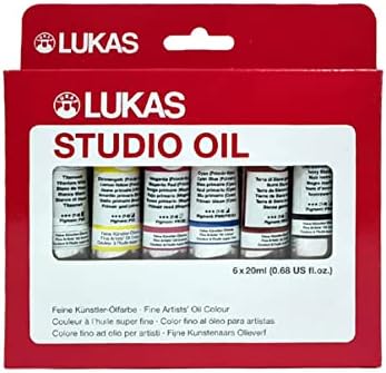 Lukas Studio Artist Oil Color Paints - High-pigment oil paint made with natural binder for artist, painting, & more! - [Assorted Colors - 20 mL]
