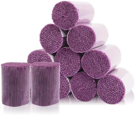 AKZYTUE 12 Rolls Latch Hook Yarn, Precut Rug Yarn for Latch Hook Kits, Crochet Yarn Bundles for Latch Hook Rug Making, DIY Tapestry Crafts for Adults & Beginners,Purple