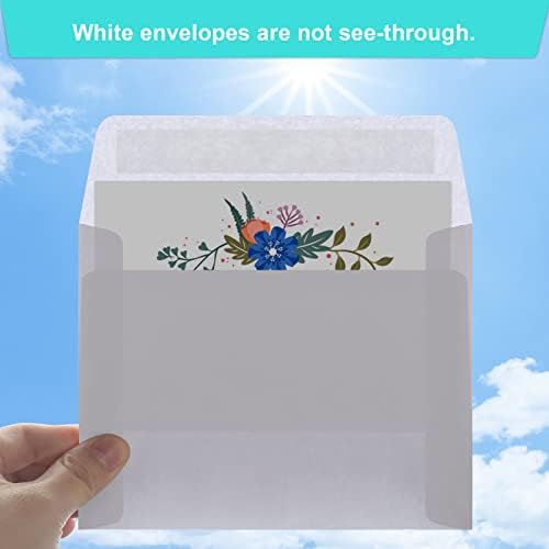 140 Packs Invitation Envelopes, A2 Envelopes White, Postcard Envelopes, Envelopes for 4.5x5.5 Cards, Envelopes for Invitations, Envelopes Self Seal for Photos RSVP, Greeting Cards