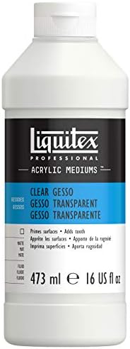 Liquitex Professional Gesso Surface Prep Medium, 473ml (16-oz), Clear