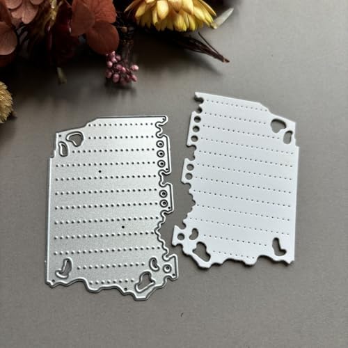 LZBRDY Vintage Charm Lace Frame Die-Cut - Carbon Steel Crafting Dies for Scrapbooking, Card Making, Greeting Cards and Journaling Supplies (Mini Loose-Leaf Frame 2.8 x 1.8 in)