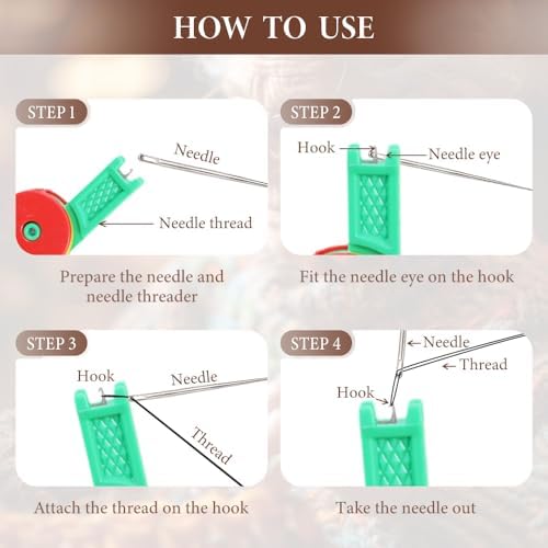 Automatic Needle Threader,New Sewing Machine Needle Threader,Sewing Needle Threaders,Plastic Needle Threaders,Automatic Needle Threading Device (18 PCS)