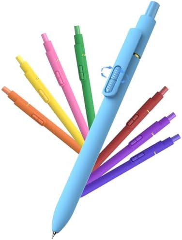 inkipen Colorful Gel Pens, 0.5mm Fine Point, 8 Pack