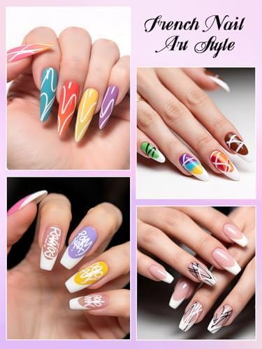 1 PCS White Nail Art Polish Pens Kalolary 0.5mm Nail Art Markers