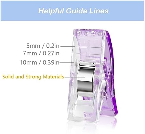 500 Pcs Multipurpose Quilting Clips Premium Sewing Clips for Fabric and Quilting, Plastic Clips for Crafts, Quilt Clips Sewing Notions Sewing Products for Sewing Supplies Crafting Tools