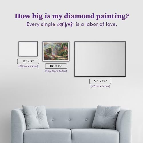 DIAMOND ART CLUB Garden of Grace Diamond Art Kits for Adults