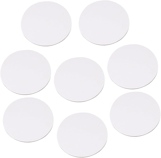 INOOMP 8pcs Round Canvas Panels for Oil Painting 4 Inch Primed Blank Canvases for Artists Mini Canvas Boards for Acrylic and Watercolor for Kids Crafts