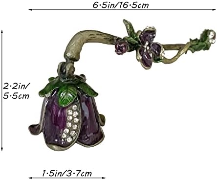 Candle Snuffer, Unique Candle Extinguisher Snuffer, Decorative Candle Extinguisher Metal Candle Tool (Purple)