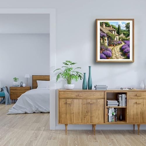 House Paint by Numbers for Adults - Landscape Paint by Number on Canvas