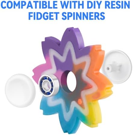 NiArt Fidget Spinner Bearings with Caps 24 Pack, Chrome Steel DIY Set