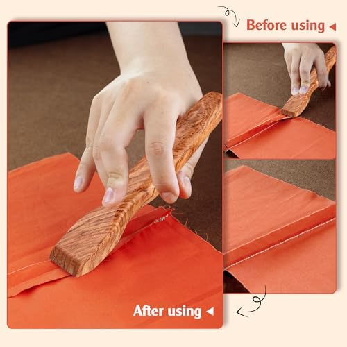 Savina Wood Pressing Stick, Finger Iron, Seam Presser – A Handcrafted Sewing Tool for Quilters & Sewist.