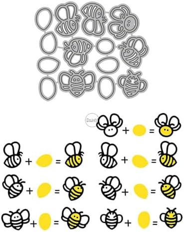 Patchwork Animals Bees Metal Cutting Dies for Card Making