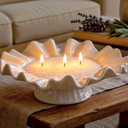 KEARLGMBH Candle Sand with Wick, 1.1IB Sage Scented Candle Pearled Wax, Candle Making Kit, Refillable Candle Sand kit for Home Decor Outdoor Wedding Centerpiece