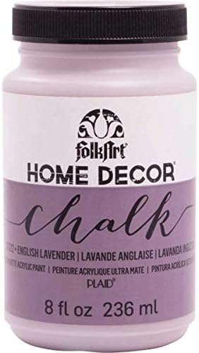 FolkArt 36022 Home Decor Chalk Furniture & Craft Paint in Assorted Colors, 8 ounce, English Lavender