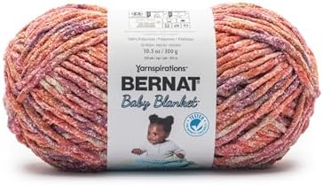 Bernat Baby Blanket Yarn for Crocheting Soft, Adobe