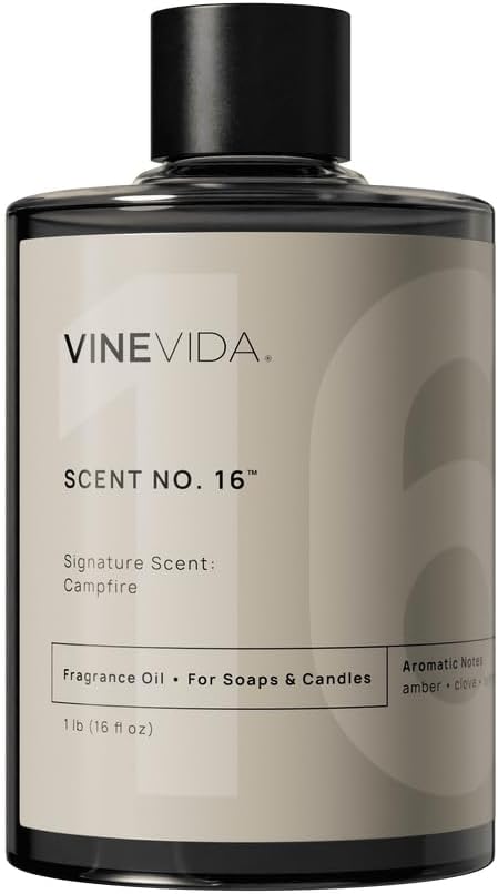 VINEVIDA [16oz] Campfire Fragrance Oil for Candle Making and Soap Making - Premium Candle Scents for Soy Candles