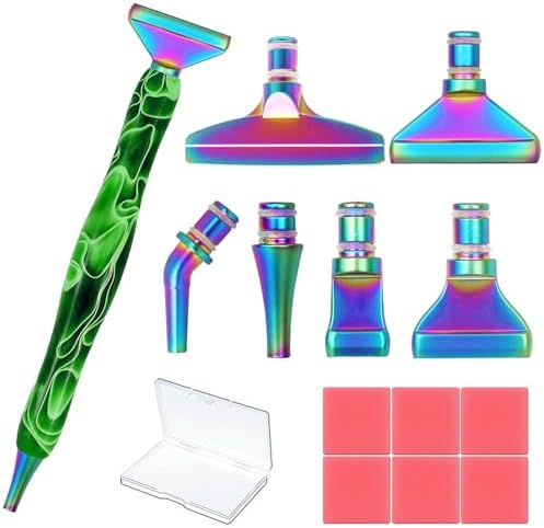 Diamond Painting Pens, “Classic Wax Stylus” Diamond Art Pen, Gem Painting Tools Accessories, Gem Art Pen with Metal Tips for 5D Craft Nail