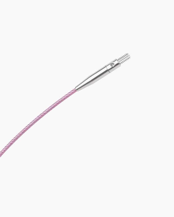 Aeelike Interchangeable Knitting Needles Set for DIY Crafts, Rose Gold | Aluminum Interchangeable Knitting Needles with 4 Cables, Smooth Complete Needles Set for Socks Blankets Sweaters, Ideal Gift