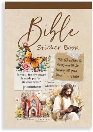 350Pcs Christian Jesus Bible Verse Catholic Stickers Book