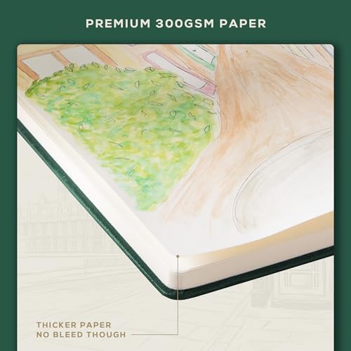 Beechmore Books A4 8.5x11 Mixed Media Sketchbook 300 GSM/140lb