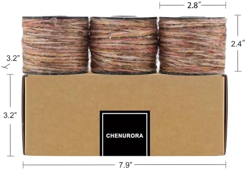 Artisanal Yarn Collection Multifiber Fancy Yarn for Knitting Crocheting Crafts DIY, Set of 3 Rolls(106 Vintage Dream in Pink & Gold)