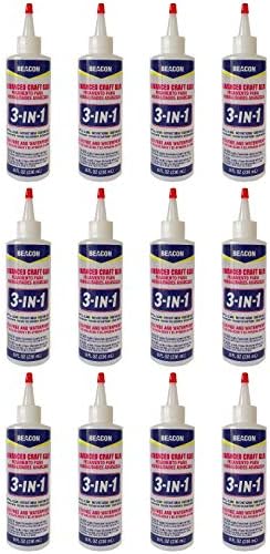 Beacon 3-in-1 Advanced Craft Glue, 8-Ounce, 12-Pack
