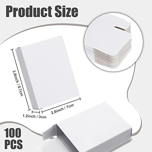 Gersoniel Kraft Soap Boxes Soap Making Kit, 100 Pcs, White