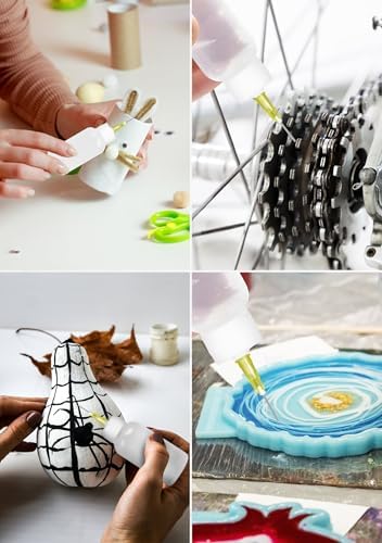 Glue Applicator Bottle Precision Tip Squeezable Bottle and Dispenser Nozzle