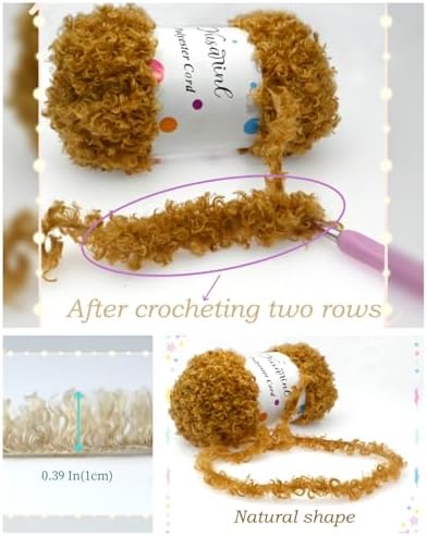 (32 Colors Available) Yusarinl 2 Skeins Teddy Bear Yarn,Fuzzy Yarn for Crochet Polyester Plush Fur for Crafts Fluffy Fuzzy for Knitting(6.7 oz, 80 yds)-Brown and White