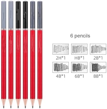 8 Pcs Sketch Tool Sketching Pencil Set Professional Art Supply,Including Sketch Pencils Blending Stumps and Other Tools for Beginners Artists