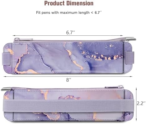 FINPAC 2-Pack Elastic Pen Holder for Notebook Leather Pen Holder