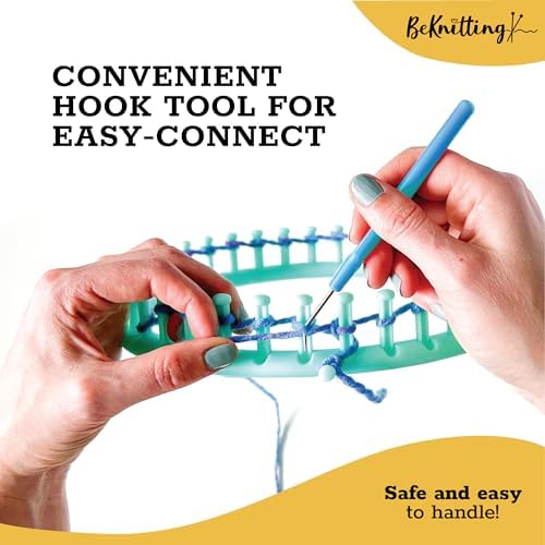 BeKnitting Loom Knitting Pen Tool & Crochet Hook for Beginners Adults & Kids - DIY Arts & Craft Tool