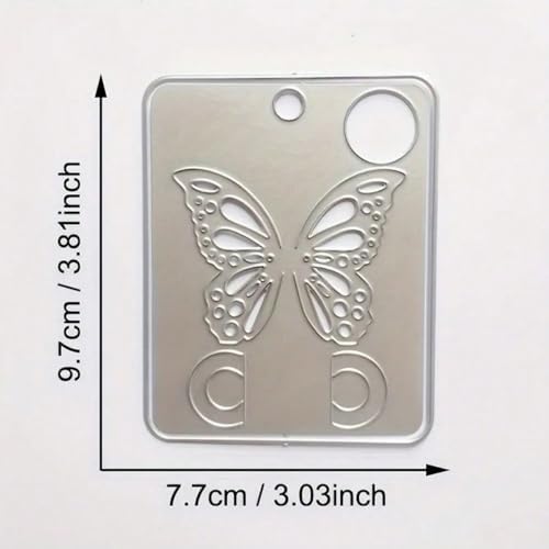 Metal Cutting Die for Scrapbooking - Cut Stencils for DIY Scrapbook Photo Album Decorative Paper Card, Card Making Supplies & Crafting Die Cut (Butterfly 3.8 x 3 in)