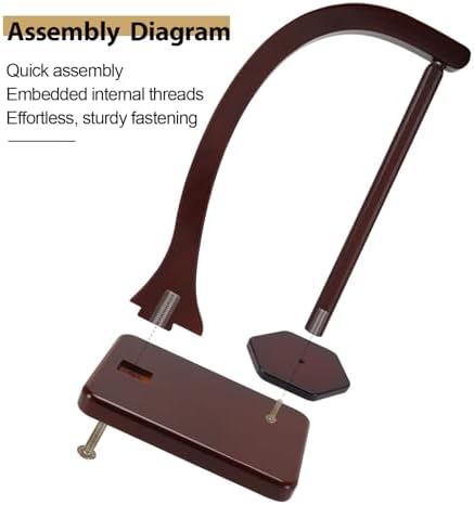 Yarn Holder for Crocheting and Knitting - Magnetic Wooden Yarn Holder Spinner, Ideal for Crochet Accessories, Knitting Accessories, Cool Gifts for Crocheters and Knitting Lovers （Burgundy）