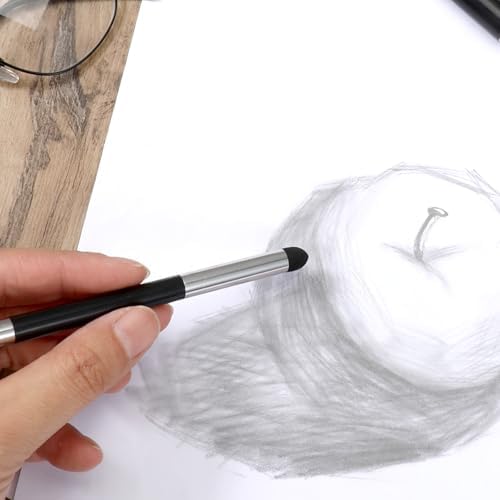 Oil Pastel Blending Tools, Dual Tip Drawing Art Oil Pastels Blender (8, Black)