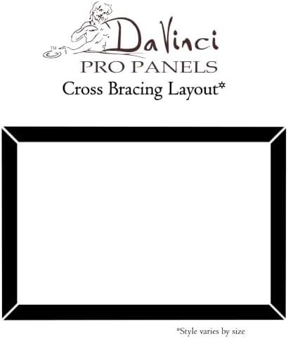 Da Vinci Pro Ultra Smooth Wood Canvas Gesso Board - 3/4" Deep, 4x4 Single White Acrylic Polymer Gesso Panels for Painting Fine Portraits and Ultra Fine Detail Illustrations and Artwork